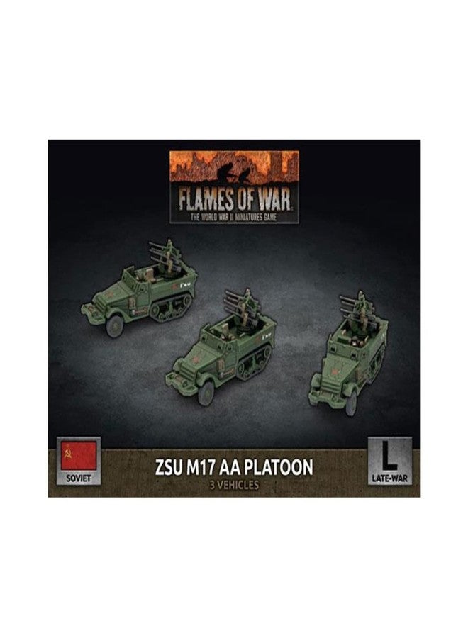 Flames of War Late War: Soviet ZSU M17 Anti-Aircraft Platoon (SBX78) - Image 1